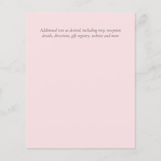 BUDGET Eucalyptus Goud Roze Blauwe Bladeren Bruilo Flyer (Achterkant)