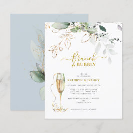Budget Eucalyptus Goud Stof Blauw Bruidsfeest