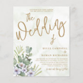 Budget Eucalyptus Green & Gold Weddenation (Voorkant)