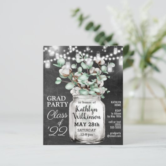 BUDGET Eucalyptus Greenery AFSTUDEERDER Party - Ui (Staand voorkant)