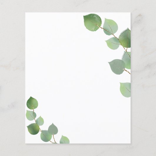 Budget eucalyptus greenery bruiloft (Achterkant)