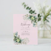 BUDGET Eucalyptus Greenery Foliage Weddenschap (Staand voorkant)