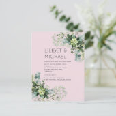 BUDGET Eucalyptus Greenery Foliage Weddenschap Briefkaart (Staand voorkant)