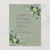 BUDGET Eucalyptus Greenery Foliage Weddenschap Briefkaart (Voorkant)