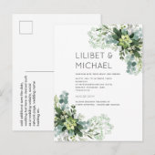 BUDGET Eucalyptus Greenery Foliage Weddenschap Briefkaart (Voorkant / Achterkant)