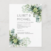 BUDGET Eucalyptus Greenery Foliage Weddenschap Briefkaart (Voorkant)