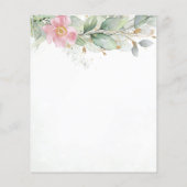 Budget Eucalyptus Greenery Gold sparen de datum (Achterkant)