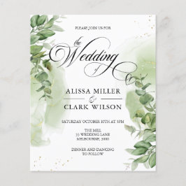 BUDGET Eucalyptus Greenery Gold Weddenschap