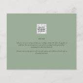 BUDGET Eucalyptus Greenery Gold Wedding QR CODE IN Flyer (Achterkant)