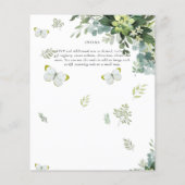 BUDGET Eucalyptus Greenery Leaf Botanical Wedding (Achterkant)