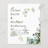BUDGET Eucalyptus Greenery Leaf Botanical Wedding (Voorkant)