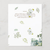 BUDGET Eucalyptus Greenery Leaf Botanical Wedding (Achterkant)