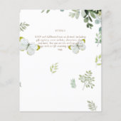 BUDGET Eucalyptus Greenery Leaf Botanical Wedding (Achterkant)
