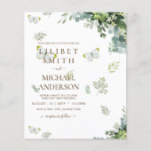 BUDGET Eucalyptus Greenery Leaf Botanical Wedding (Voorkant)