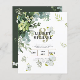 BUDGET Eucalyptus Greenery Leaves Emerald Wedding