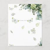 BUDGET Eucalyptus Greenery Leaves Emerald Wedding (Achterkant)