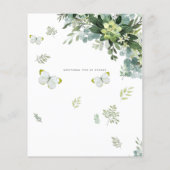 BUDGET Eucalyptus Greenery Leaves Emerald Wedding (Achterkant)