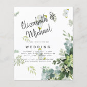 BUDGET Eucalyptus Greenery Leaves Emerald Wedding (Voorkant)