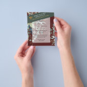 BUDGET EUCALYPTUS Greenery Leaves Wedding INVITES Flyer (Hand)
