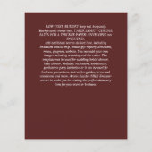 BUDGET EUCALYPTUS Greenery Leaves Wedding INVITES Flyer (Achterkant)