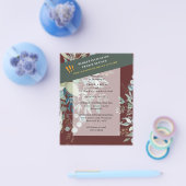 BUDGET EUCALYPTUS Greenery Leaves Wedding INVITES Flyer (Enkel)