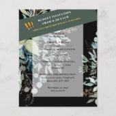 BUDGET EUCALYPTUS Greenery Leaves Wedding INVITES Flyer (Voorkant)
