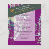 BUDGET EUCALYPTUS Greenery Leaves Wedding INVITES Flyer (Voorkant)
