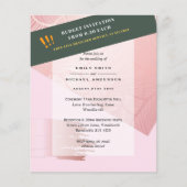 BUDGET EUCALYPTUS Greenery Leaves Wedding INVITES Flyer (Voorkant)