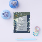 BUDGET EUCALYPTUS Greenery Leaves Wedding INVITES Flyer (Enkel)