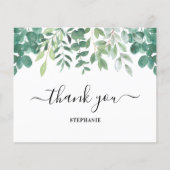 Budget Eucalyptus Greenery Persoonlijk Dank u (Voorkant)