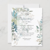 BUDGET Eucalyptus Greenery Rehearsal Dinner Invite (Voorkant)