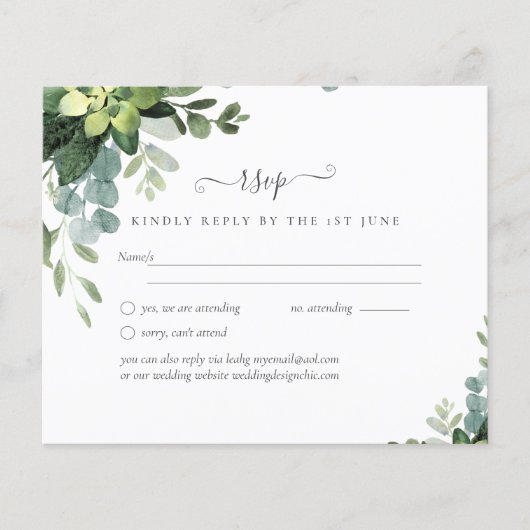 BUDGET Eucalyptus Greenery Wedding (Voorkant)