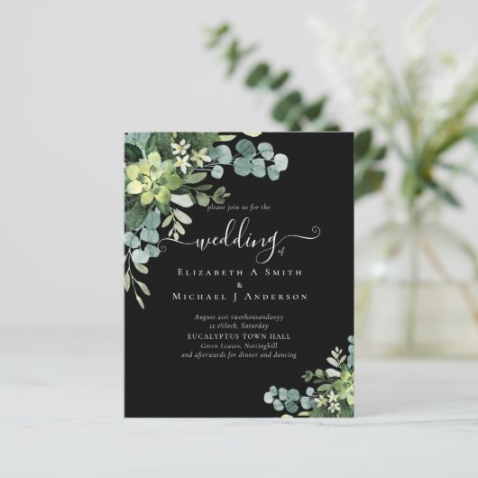 BUDGET Eucalyptus greenery Wedding (Staand voorkant)