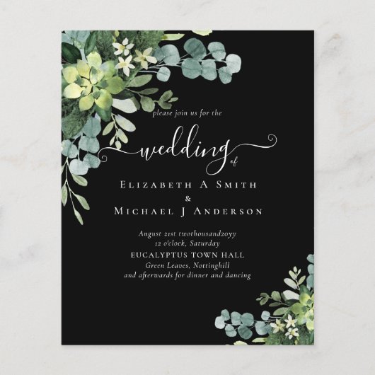 BUDGET Eucalyptus greenery Wedding (Voorkant)