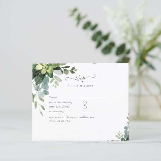 BUDGET Eucalyptus Greenery Wedding (Staand voorkant)