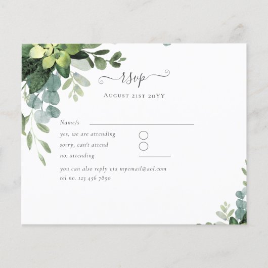 BUDGET Eucalyptus Greenery Wedding (Voorkant)