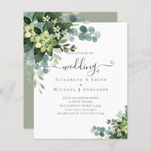 BUDGET Eucalyptus greenery Wedding