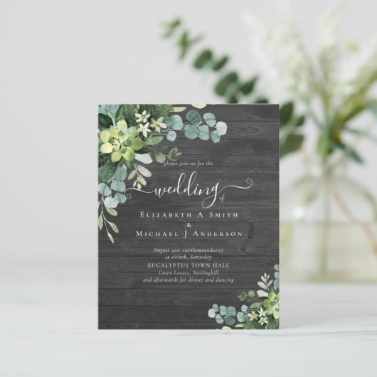 BUDGET Eucalyptus Greenery Wedding (Staand voorkant)