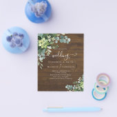 BUDGET Eucalyptus Greenery Wedding Flyer (Enkel)
