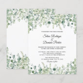 Budget Eucalyptus Greenery Wedding Flyer (Voorkant / Achterkant)