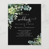 BUDGET Eucalyptus greenery Wedding Flyer (Voorkant)