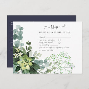 BUDGET Eucalyptus Greenery Wedding Foliage Briefkaart