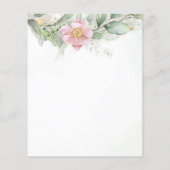 Budget Eucalyptus Greenery Wedding Invitation (Achterkant)