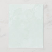 Budget Eucalyptus Greenery Wedding Invitation (Achterkant)