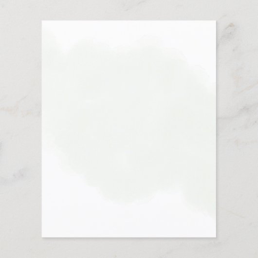 Budget Eucalyptus Greenery Wedding Invitation (Achterkant)