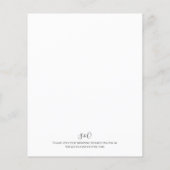 Budget Eucalyptus Greenery Wedding Invitation (Achterkant)