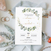 Budget Eucalyptus Greenery Wedding Invitations Flyer