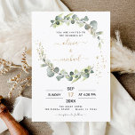 Budget Eucalyptus Greenery Wedding Invitations Flyer<br><div class="desc">Budget Eucalyptus Greenery Succulent Botanical Watercolor Spring Wedding Invitations on White background - includes beautiful and elegant script typography with modern botanical leaves and greenery for the special Wedding day celebration.</div>