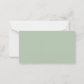 Budget Eucalyptus Greenery Wedding RSVP Kaart Notitiekaartje (Achterkant)