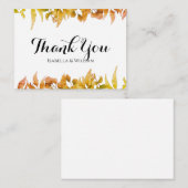 BUDGET Eucalyptus Greenery White Weduwschap Bedank Notitiekaartje (Voorkant / Achterkant)